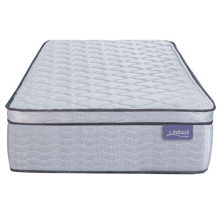 Colchon Inducol Pravia 1 Plaza y Media 100x190x24 Resortes Bonnell con Euro pillow Firme