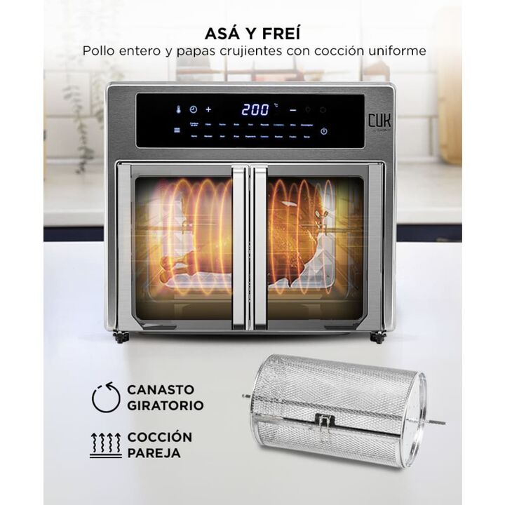 Freidora de Aire GADNIC 17 L Multifunción con Accesorios - Vista 5