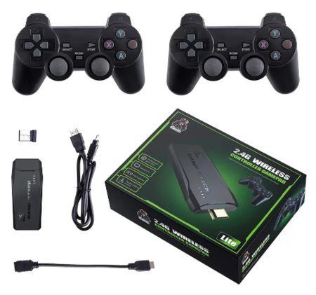 Game Stick Retro 2 Joystick 64gb Hdmi Color Negro 2026 Negro