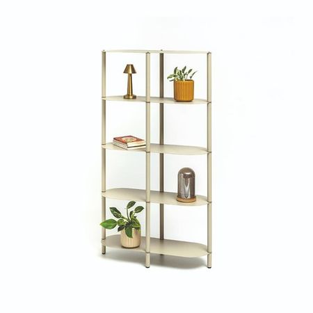 Estanteria metal 5 pisos DS Home 142 x 80 x 27 cm Hueso