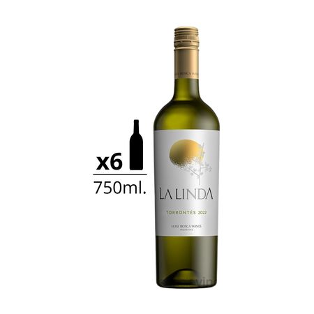 Vino Blanco La Linda Torrontes Caja x 6