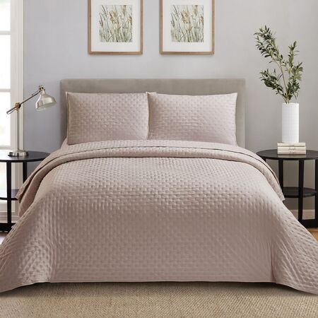Cubrecama Cover Quilt Queen con Fundas Premium