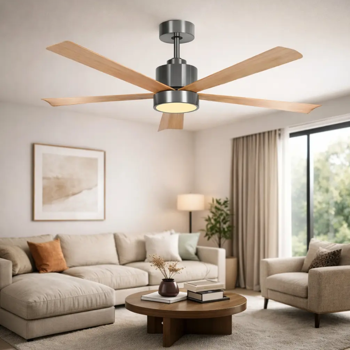 Ventilador Techo C/luz Led Y Control Liliana Vthm935r 6 Vel - Vista 1