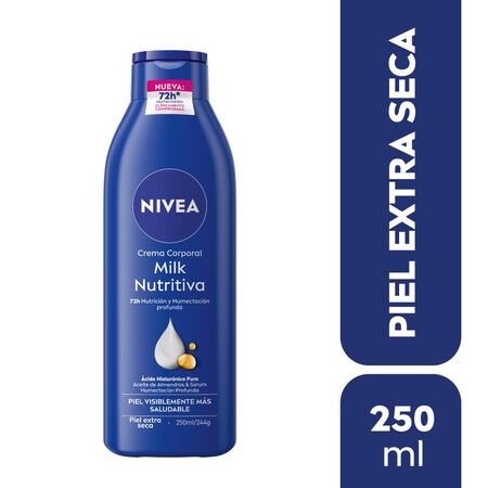 Crema corporal hidratante NIVEA Milk Nutritiva para piel extra seca