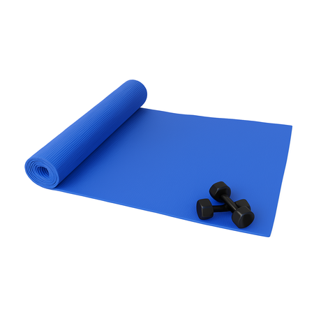 COLCHONETA MAT GIMNASIA YOGA PILATES + PAR DE MANCUERNAS