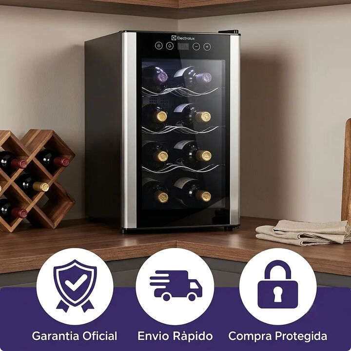 Cava De Vino Electrolux Erw085xamb 8 Botellas Panel Touch - Vista 6