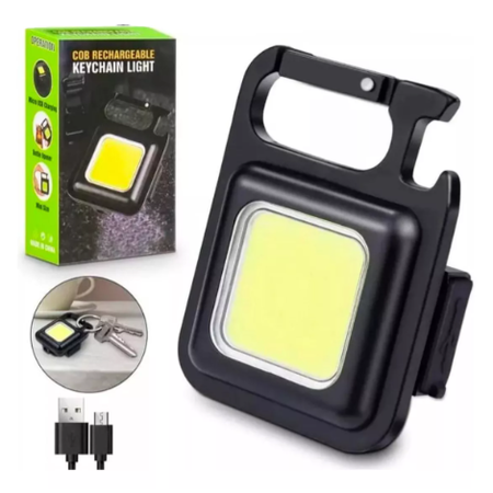 Mini Linterna Llavero Led Recargable Usb Destapador