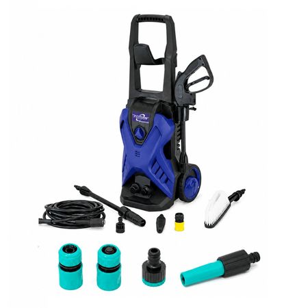 Combo Hidrolavadora 1900 W 130 Bar + Kit de Conexión Rápida