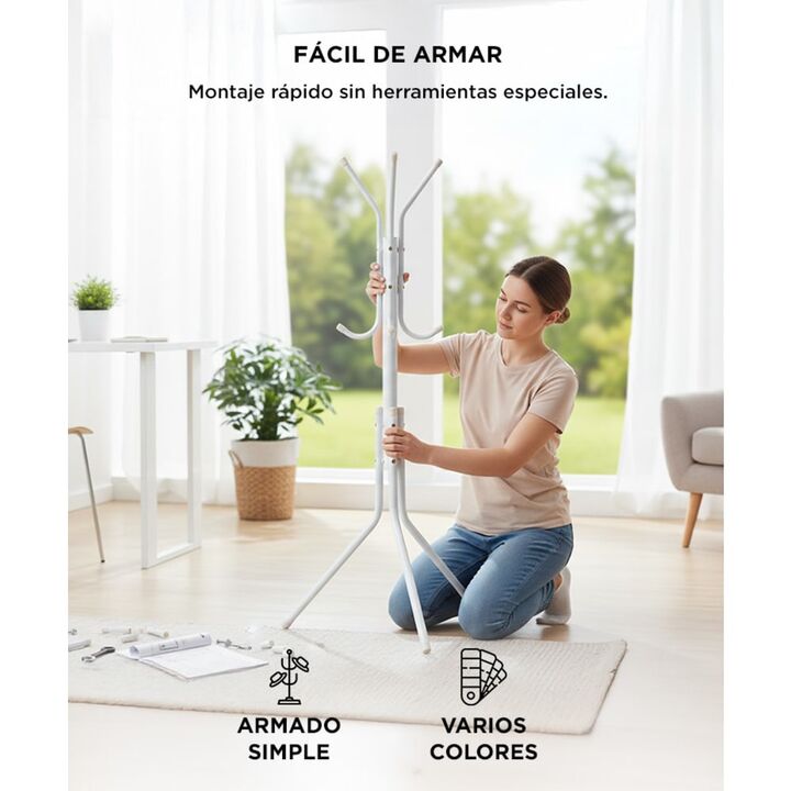 Perchero Negro Gadnic para 12 Prendas - Vista 5