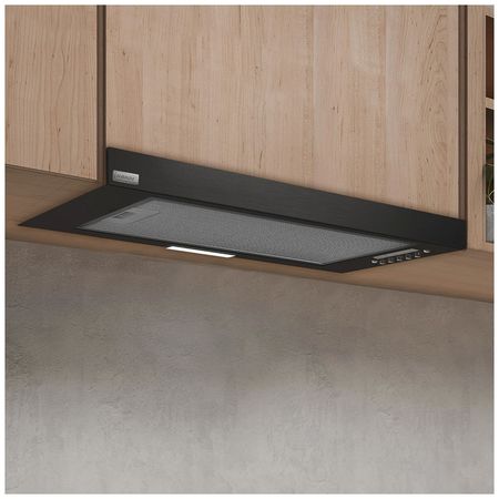 Campana Llanos Extensible - 60cm Negro - Cocina a Gas