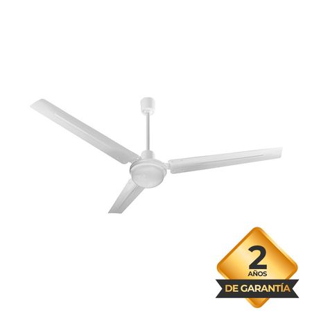 Ventilador de Techo Liliana Blanco 3 Palas Metal 140cm Luz Led