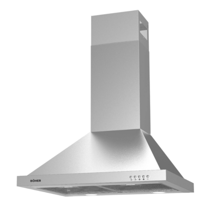 CAMPANA BOHER BO-CA1001A-60 60CM 1 MOTOR - INOX