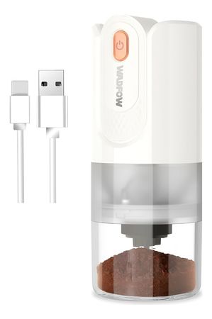 Molinillo De Cafe Wadfow Inalámbrico 15 W 25 Gr Usb Blanco