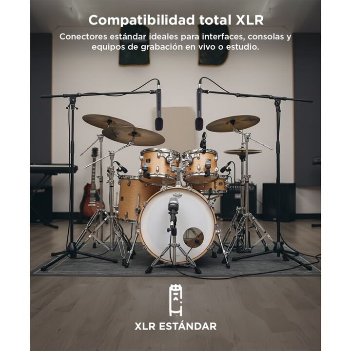 Kit de Micrófonos Gadnic para Baterías - Vista 5