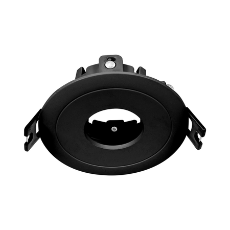 Pack X4 Spot Aro Pc Móvil Embutir Negro Angulo Cerrado Gu10 Led 7w Neutro