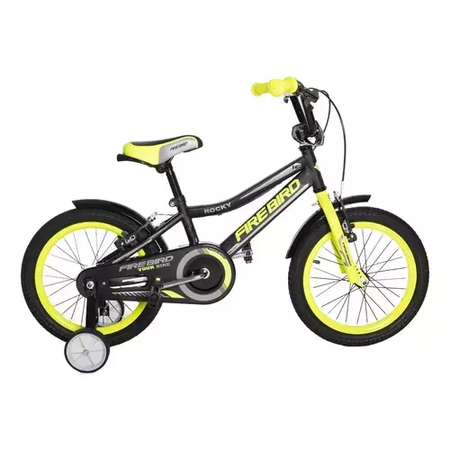 Bicicleta Firebird R16 Infantil Modelo Rocky Amarillo