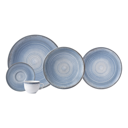 Juego Set X 20 Piezas Vajilla Porcelana Schmidt Linea Esfera