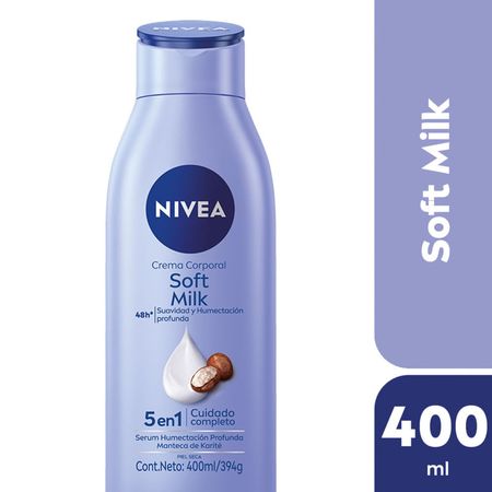 Crema corporal NIVEA Soft Milk 5 en 1 Piel seca 400 ml
