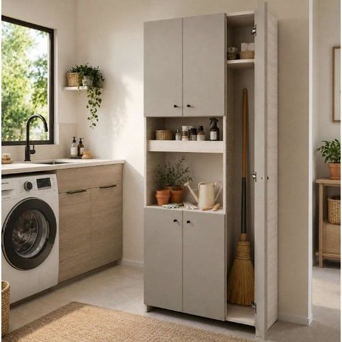 Despensero Organizador Escobero DS Home Polar Gris 171x71x36 cm - Vista 5