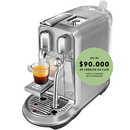 Cafetera Nespresso Creatista Plus Metallic J520-AR-ME-NE2-IMPO