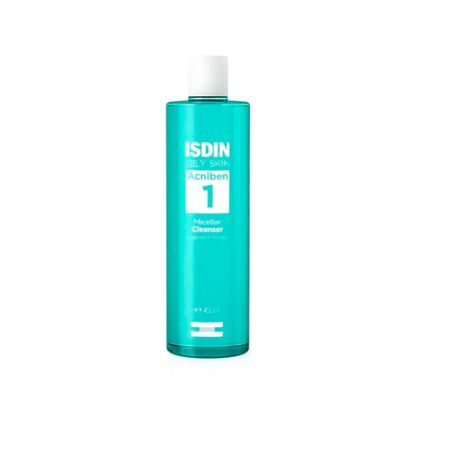 Agua Micelar Isdin Acniben Limpiador Facial Piel Grasa 400ml