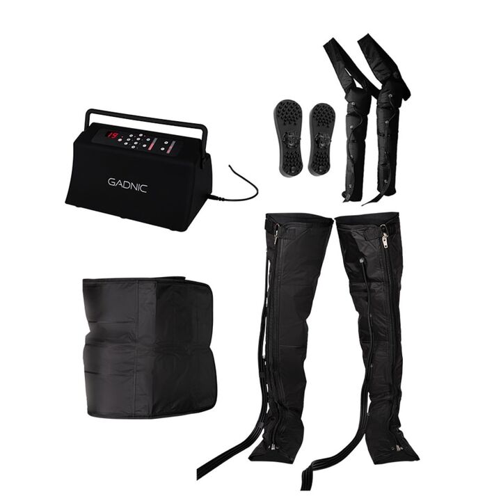 Botas de Presoterapia Gadnic Recuperacion Muscular 9 Niveles Piernas Cintura (Negro L) - Vista 7