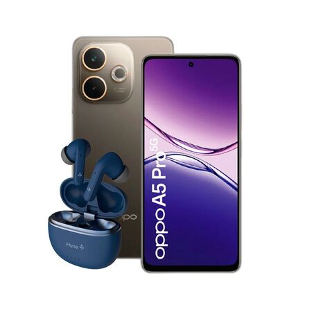 Combo Oppo A5 Pro 5G 8+256GB Mocha + Auriculares Hune TWS ANC+ENC
