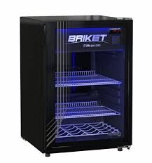 EXHIBIDOR VERTICAL BRIKET MASTER 1200 FULL GLASS 120 LTS.INT. NEGRO  - 4607603 