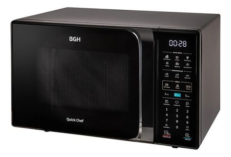 Microondas Digital Bgh B228dn20i Quick Chef Grill 28lts negro