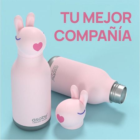  Botella Térmica Asobu Bestie Infantil 460 ML Conejo