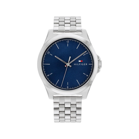 RELOJ ANALÓGICO TOMMY HILFIGER - CAJA CUARZO AZUL MALLA METALICA (RTH0742)