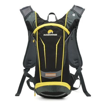Mochila Trekking Sunrunner Aerios Ultra Liviana Ergonomica Amarillo Liso