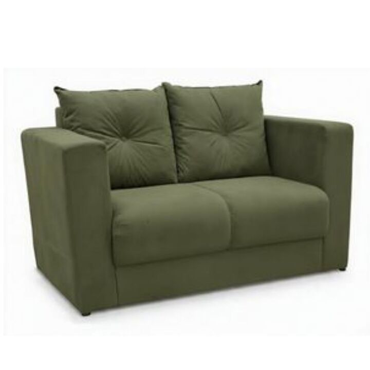 Sillon Yostin dos cuerpos color Verde oliva - Vista 1