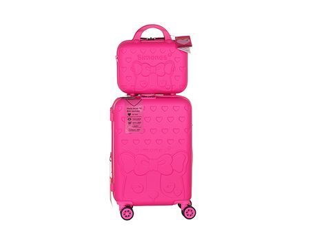 Valija Carry On + Beauty Case Simones Fucsia