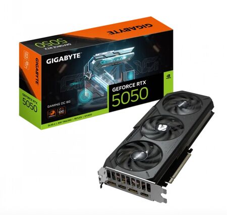 PLACA DE VIDEO GIGABYTE RTX 5050 GAMING OC 8GB