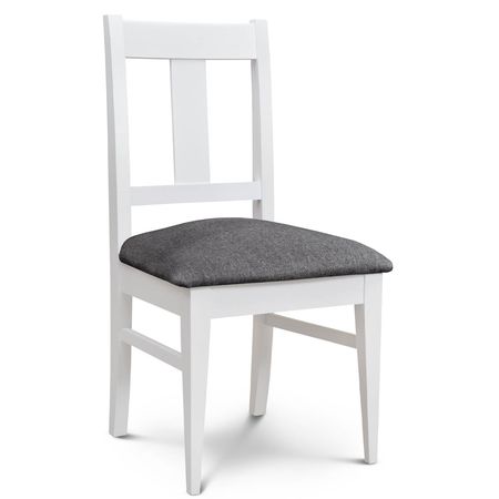 Silla de Comedor Euro lustre Blanco Tapizado Shot Onyx Espacity