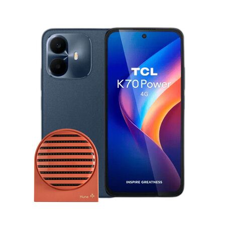Combo TCL K70 Power 4+256GB Nebula Blue + Parlante BT Hune 5W