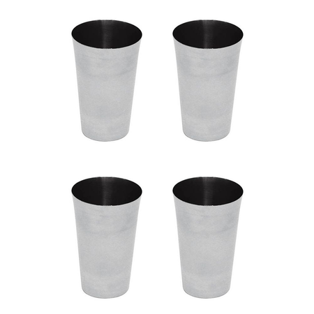 SET X4 VASOS DE 11 CM ACERO INOXIDABLE - NOUVELLE CUISINE