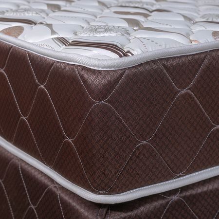 Sommier y Colchon Maxiking Esmeralda 1 Plaza 80x190x26cm de Resortes Bonnell Tela de Jackard