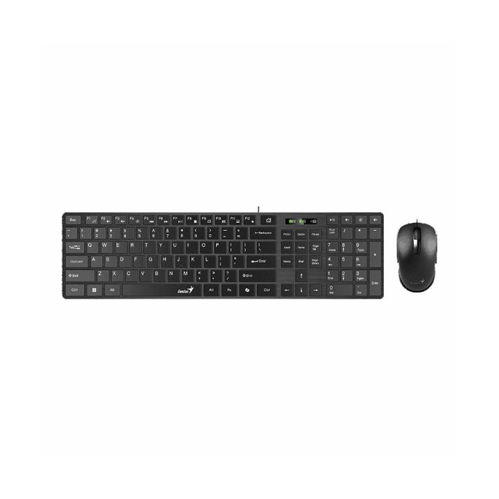 Teclado con Mouse Genius Slimstar C126 Usb Negro - Vista 1