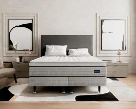 Sommier y Colchon Internacional King (180x200) de Resortes Pocket