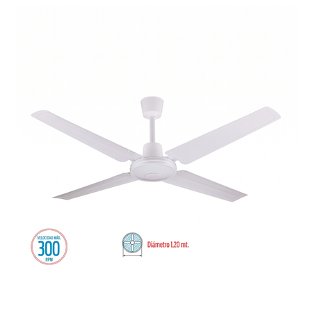 Ventilador Techo Liliana 65W 120cm 5 Vel VTHB104