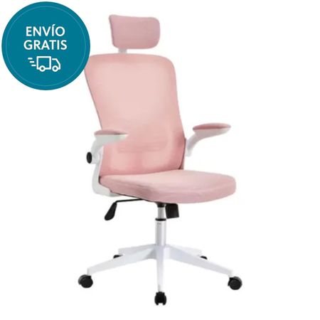 Silla de Escritorio Ergonómica Rosa PinkLight 