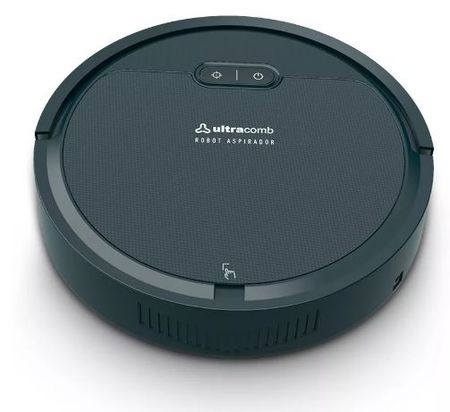 Aspiradora Robot Ultracomb Negra Aspira Barre Limpia As-6061