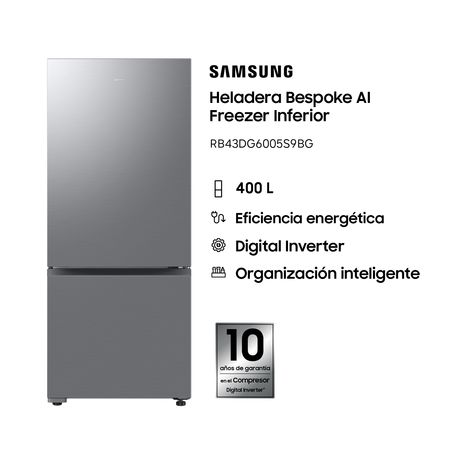 Heladera Samsung Bespoke AI Freezer Inferior 400L
