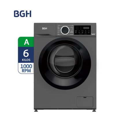Lavarropas Automatico BGH BWFE06S24AR 6Kg 1000Rpm Silver