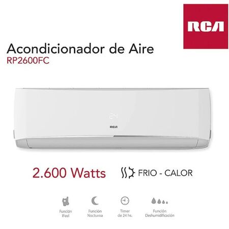 Aire Acondicionado Rca Split 2600w Frío-calor Rp2600fc-sk