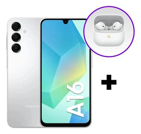 Combo Celular Samsung A16 128/4GB Light Gray + Havit TW982