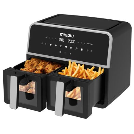 Freidora de aire con panalla táctil Digital 9L Doble Bandeja Midow