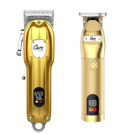 Kit de Peluquería Gadnic Maquina Cortadora de Pelo + Patillera eléctrica Gold Professional